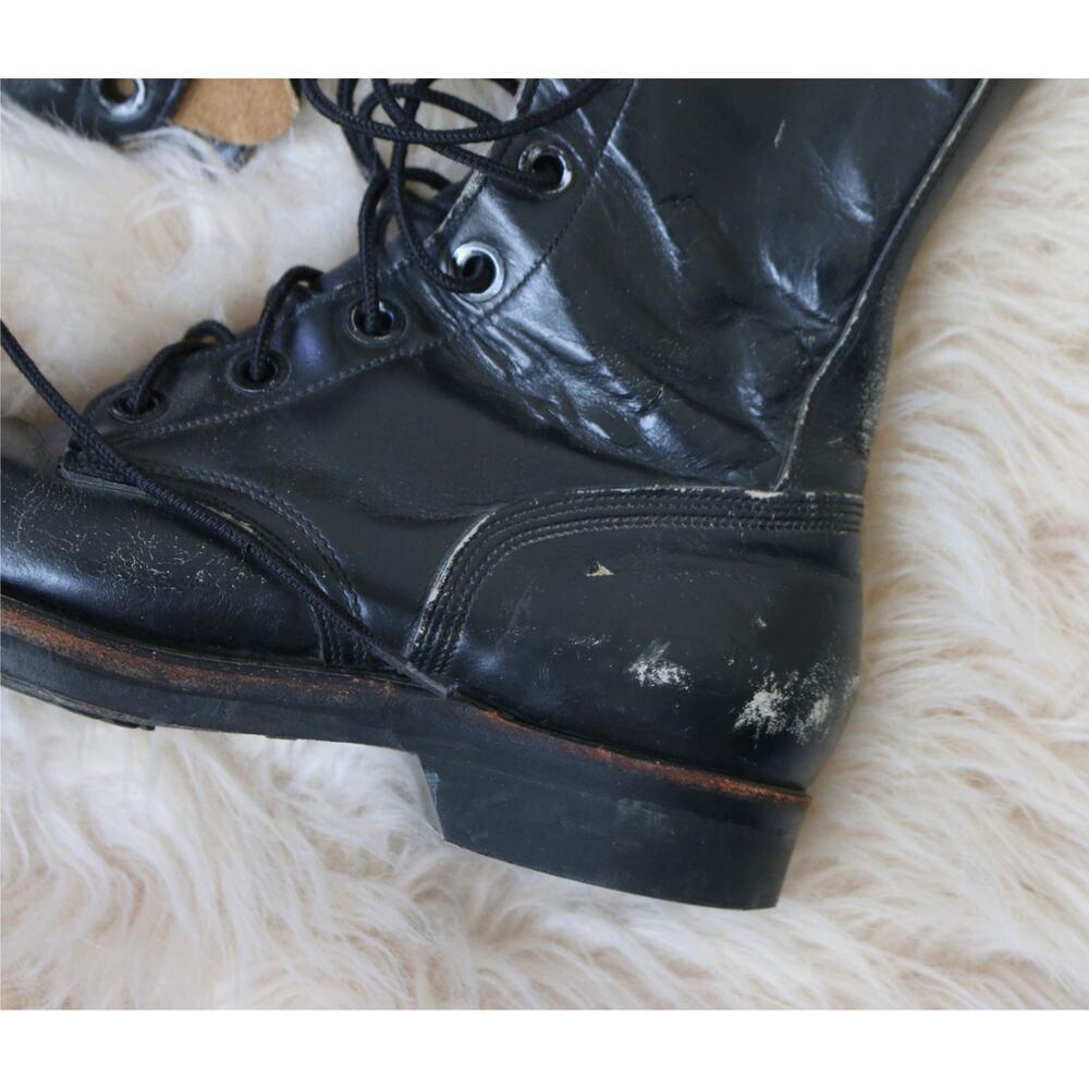 1960's Vintage Military Combat Boots ~ Women's 6 to 6-1/2 (6.5) Narrow ~ Men's 5 - Picture 6 of 10